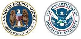Homeland Security and NSA logos